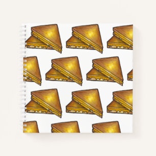 Toasted Cheese Sandwich Lunch Abendessen Notizblock
