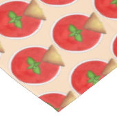 Toasted Käse Toastie Tomato Basil Soup gegrillt Tischdecke (Schrägansicht)