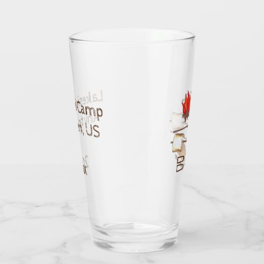 Toasted Marshmallow Campfire S'mores Summer Camp Glas (Rechts)