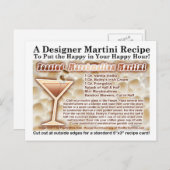 Toasted Marshmallow Martini Rezept Postkarte (Vorne/Hinten)