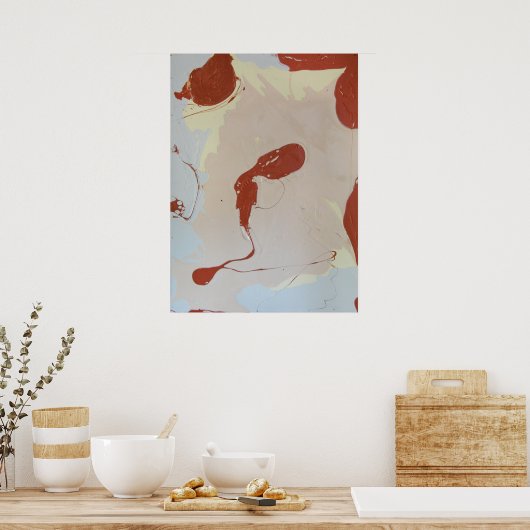 Toasted Marshmallow Tropfen Poster (Küche)