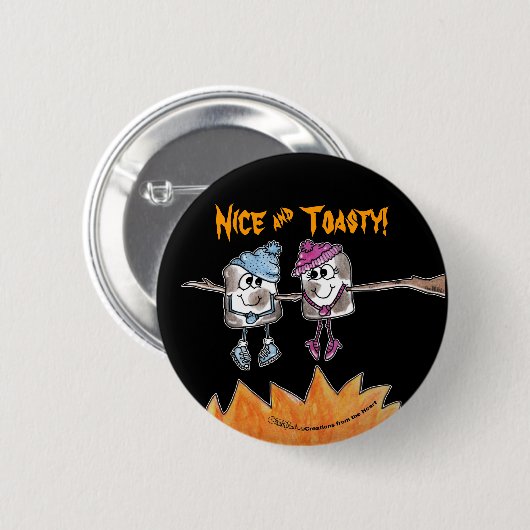 Toasted Marshmallows Button (Vorne & Hinten)