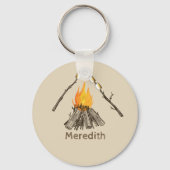 Toasted Marshmallows Campfire Keychain Schlüsselanhänger (Vorderseite)