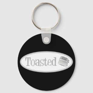 TOASTED Retro Toaster - leicht grau Schlüsselanhänger