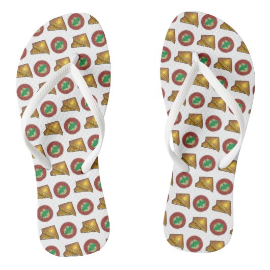 Toasted Toasted Cheese Sandwich Tomato Soup Feinsc Badesandalen (Fußbett)