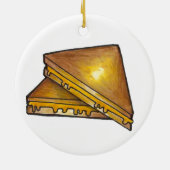 Toasted Toasted Cheese Sandwich Tomato Soup Feinsc Keramik Ornament (Hinten)