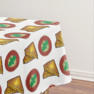 Toasted Toasted Cheese Sandwich Tomato Soup Feinsc Tischdecke