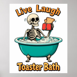 Toaster Bath, Live-Lachen Poster