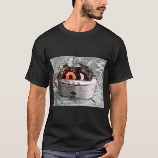 Toaster Grill Retro Art T-Shirt (Vorderseite)