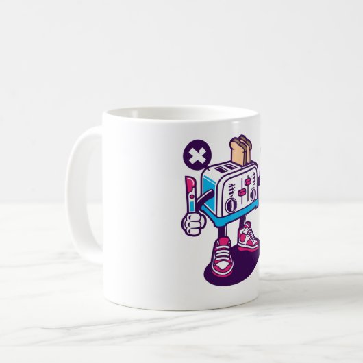 Toaster Kaffeetasse (Vorderseite Links)