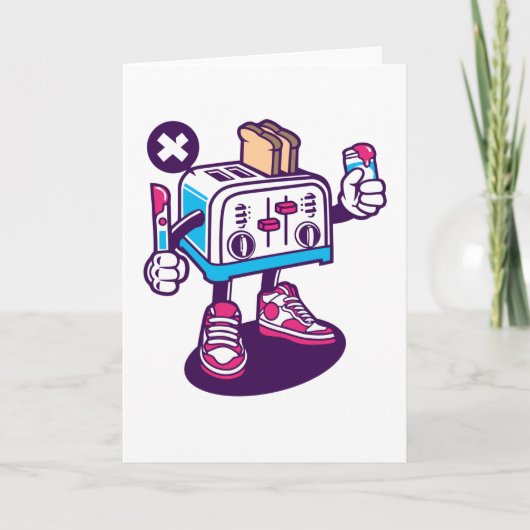 Toaster Karte (Vorderseite)