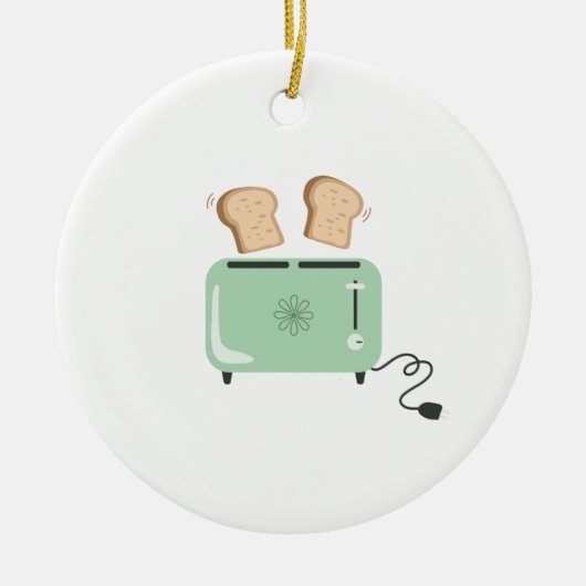 Toaster Keramik Ornament (Vorne)