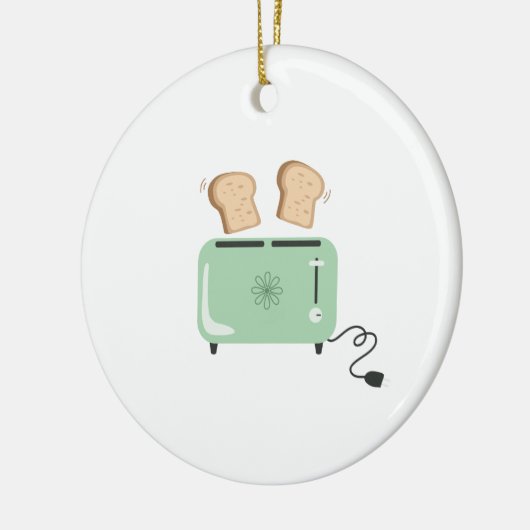 Toaster Keramik Ornament (Links)