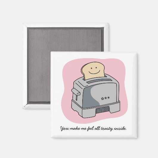 Toaster Liebe Kitchenette Magnet (Vorderseite/Rückseite)
