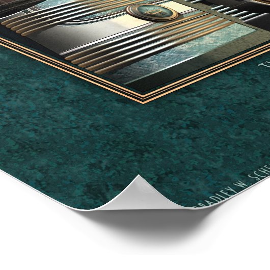 Toaster mit zwei BRAINS Poster (18x24") (Ecke)