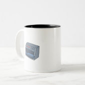 Toaster Oven Zweifarbige Tasse (Vorderseite Links)