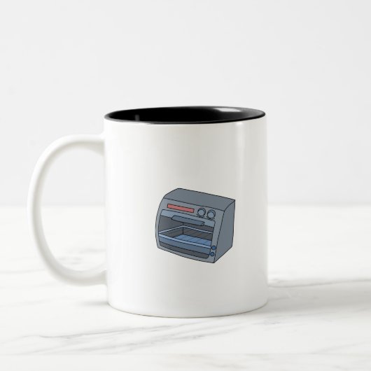 Toaster Oven Zweifarbige Tasse (Links)