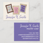 Toaster Pastries Bäckerei Bäckerei Konditorei Koch Visitenkarte (Vorne/Hinten)