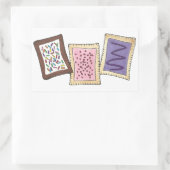 Toaster Pastry Baked Goods Pastries Frühstück Esse Rechteckiger Aufkleber (Tasche)