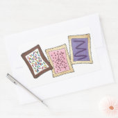 Toaster Pastry Baked Goods Pastries Frühstück Esse Rechteckiger Aufkleber (Umschlag)