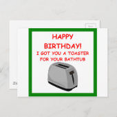 TOASTER POSTKARTE (Vorne/Hinten)