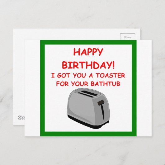 TOASTER POSTKARTE (Vorne/Hinten)