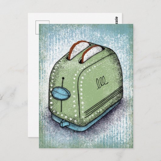 Toaster Postkarte (Vorne/Hinten)