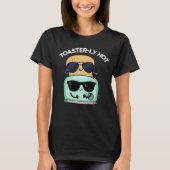 Toasterheiß Witziger Toaster Pun Dark BG T-Shirt (Vorderseite)
