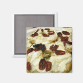 Toastgebäck mit Ziegenkäse Magnet (Vorderseite/Rückseite)