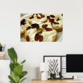 Toastgebäck mit Ziegenkäse Poster (Heimbüro)