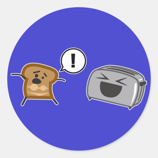 Toastgetoastete Tanlines Runder Aufkleber (Vorderseite)