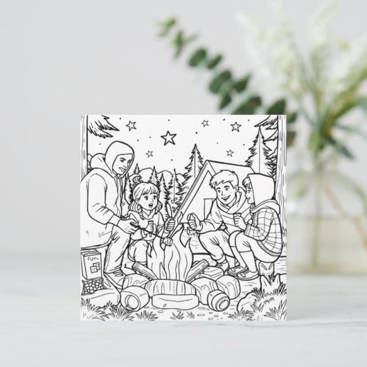 Toasting Marshmallows | Farbseite (Stehend Vorderseite)