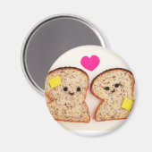 Toasty Liebe Magnet (Vorderseite/Rückseite)