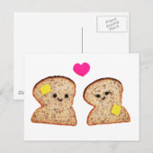 Toasty Liebe Postkarte (Vorne/Hinten)