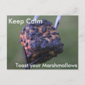 Toasty marshmallows postkarte (Vorderseite)