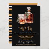 Toasty & Tipsy, Scotch, Holiday Cocktail Party Einladung (Vorne/Hinten)