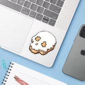 Toath Sweet Skull Doughnut Aufkleber (Laptop mit iPhone)