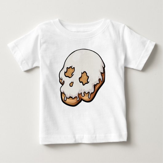 Toath Sweet Skull Doughnut Baby T-shirt (Vorderseite)