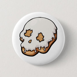 Toath Sweet Skull Doughnut Button