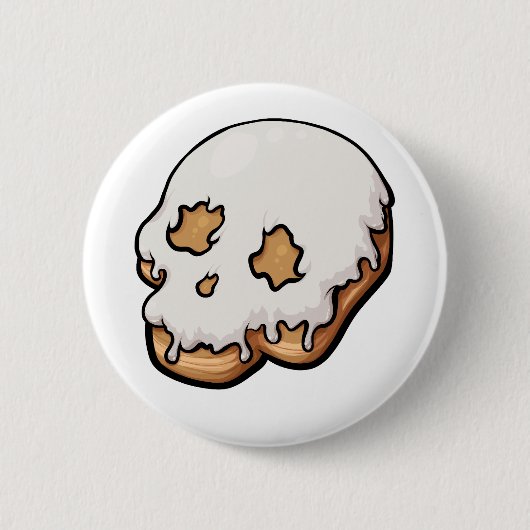Toath Sweet Skull Doughnut Button (Vorderseite)