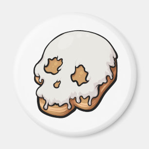Toath Sweet Skull Doughnut Magnet
