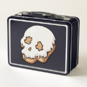 Toath Sweet Skull Doughnut Metall Brotdose (Rückseite)