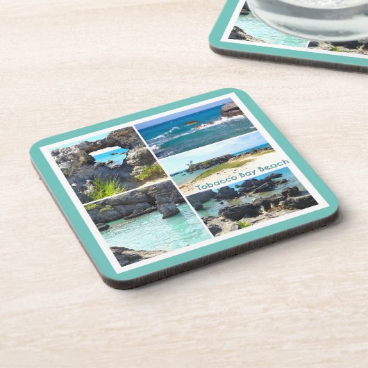 Tobacco Bay Beach, Bermuda Getränkeuntersetzer (Linke Seite)