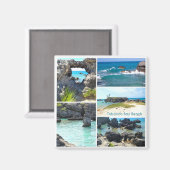 Tobacco Bay Beach, Bermuda Magnet (Vorderseite/Rückseite)