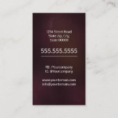 Tobacco Pipe Store Visitenkarte (Rückseite)