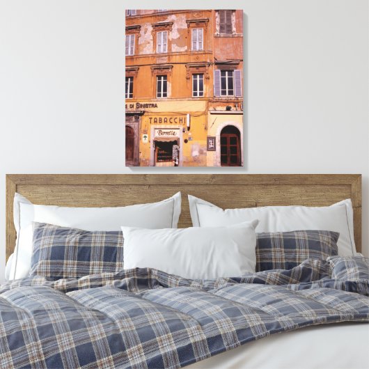 Tobacco Shop Perugia Poster Plaque Leinwanddruck (Insitu (Schlafzimmer))
