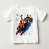 Tobagganing Baby T-shirt (Vorderseite)