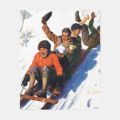 Tobagganing Fleecedecke (Vorderseite)