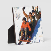 Tobagganing Fotoplatte (Vorderseite)