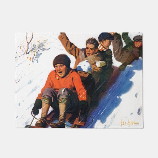 Tobagganing Fußmatte (Vorderseite)